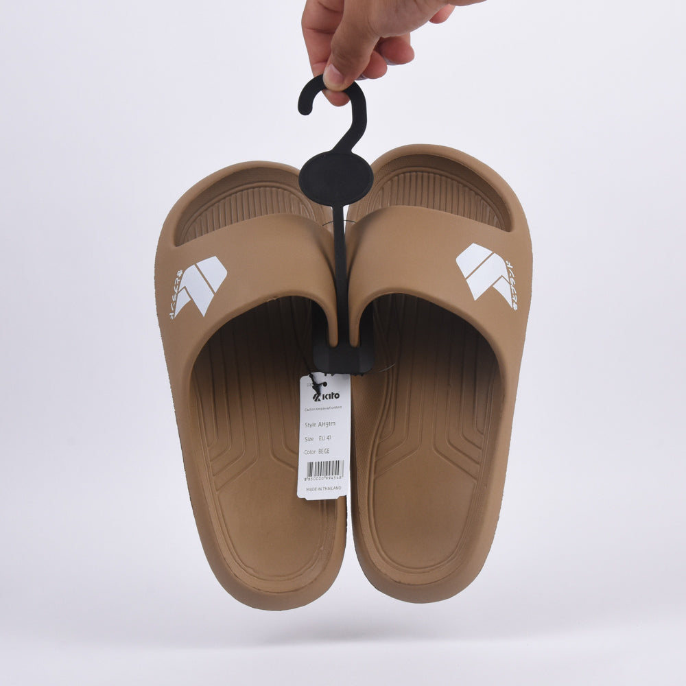 Kito Claquettes Confortables Beige Homme