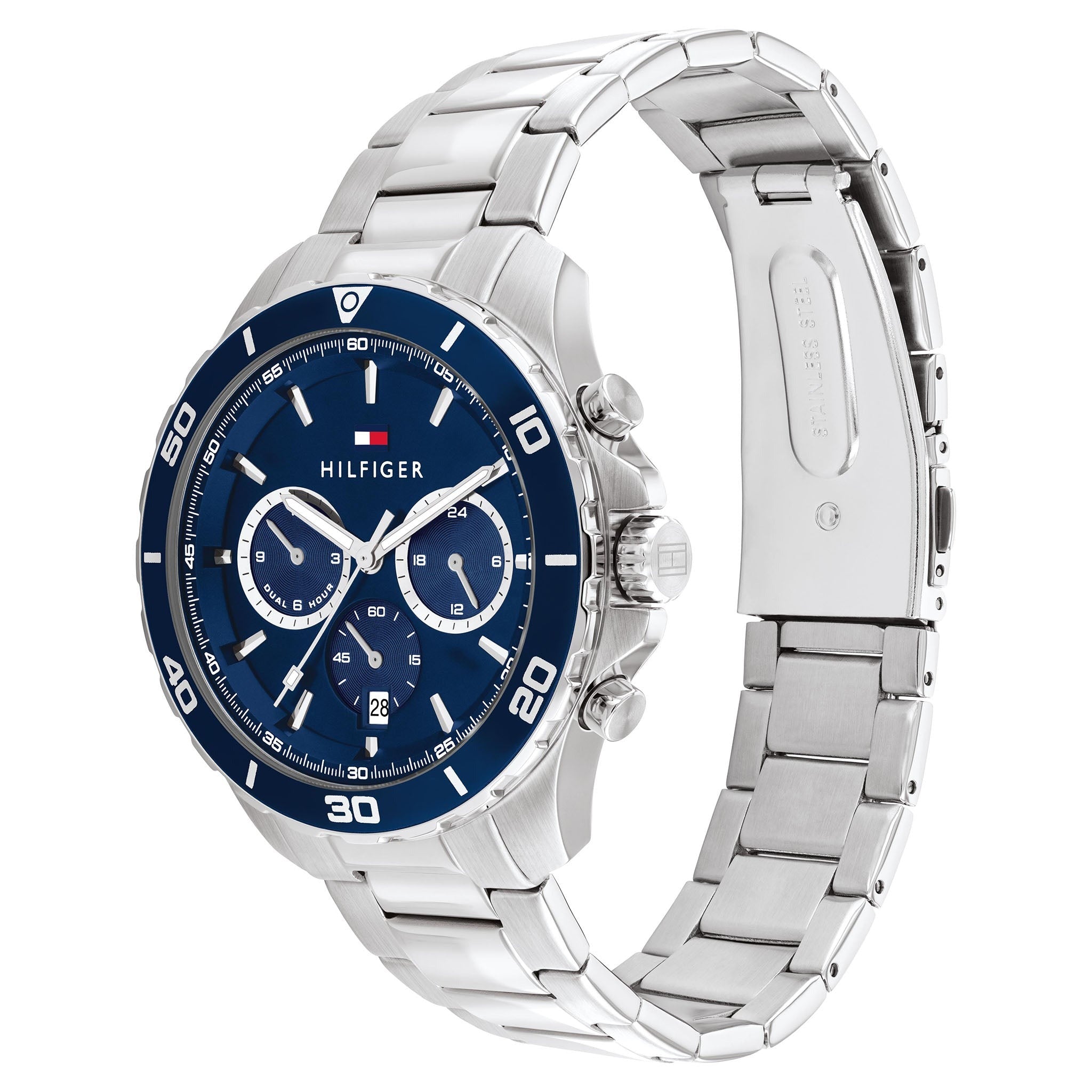 Montre Tommy Hilfiger Chronographe Cadran Bleu Homme