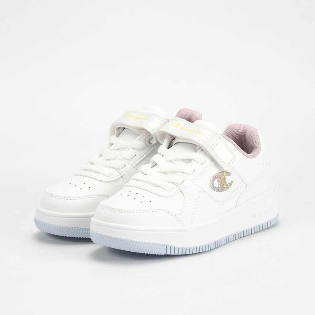 Champion Baskets Basses à Scratch et Paillettes Fille