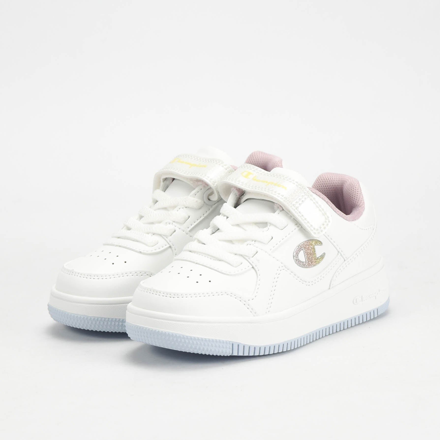 Champion Baskets Basses à Scratch et Paillettes Fille