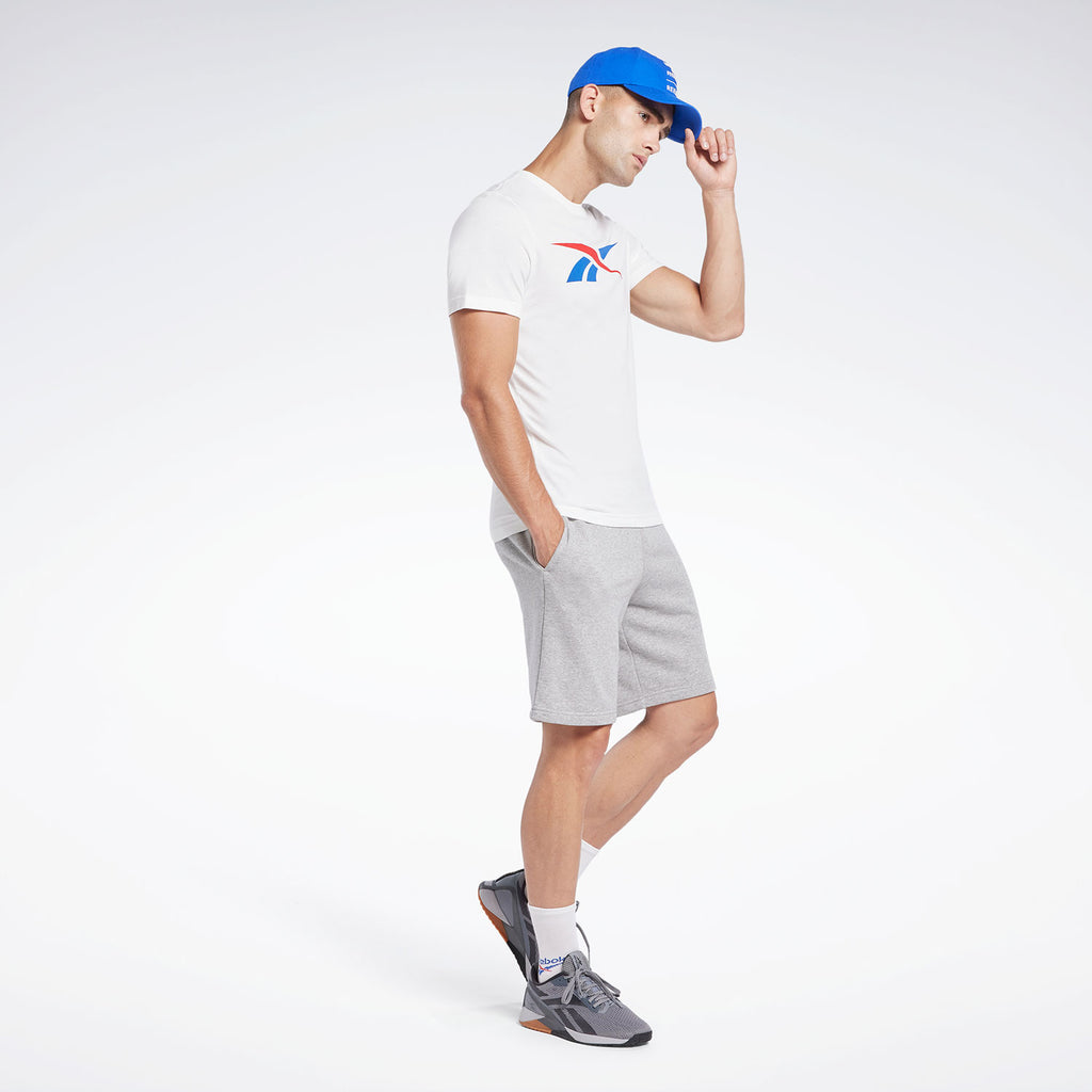 Reebok T-Shirt Logo Classique Homme Blanc
