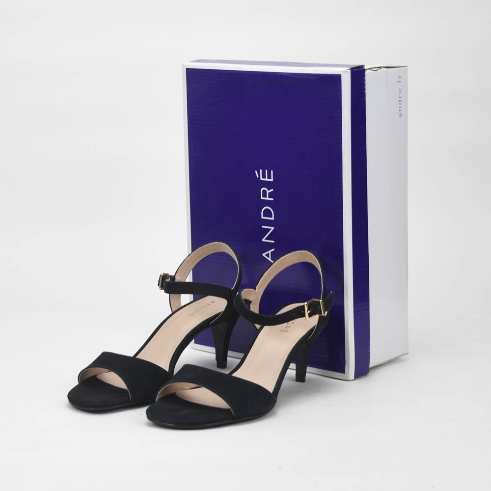 André Sandales à Talons Élégantes Noir Femme