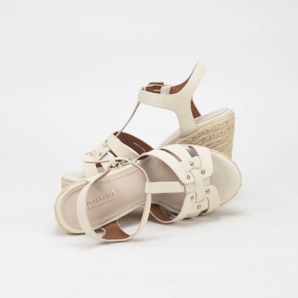 André Sandales Compensées Espadrilles Femme Élégantes