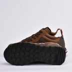 SUN68 Sneakers en Daim et Textile Marron Homme