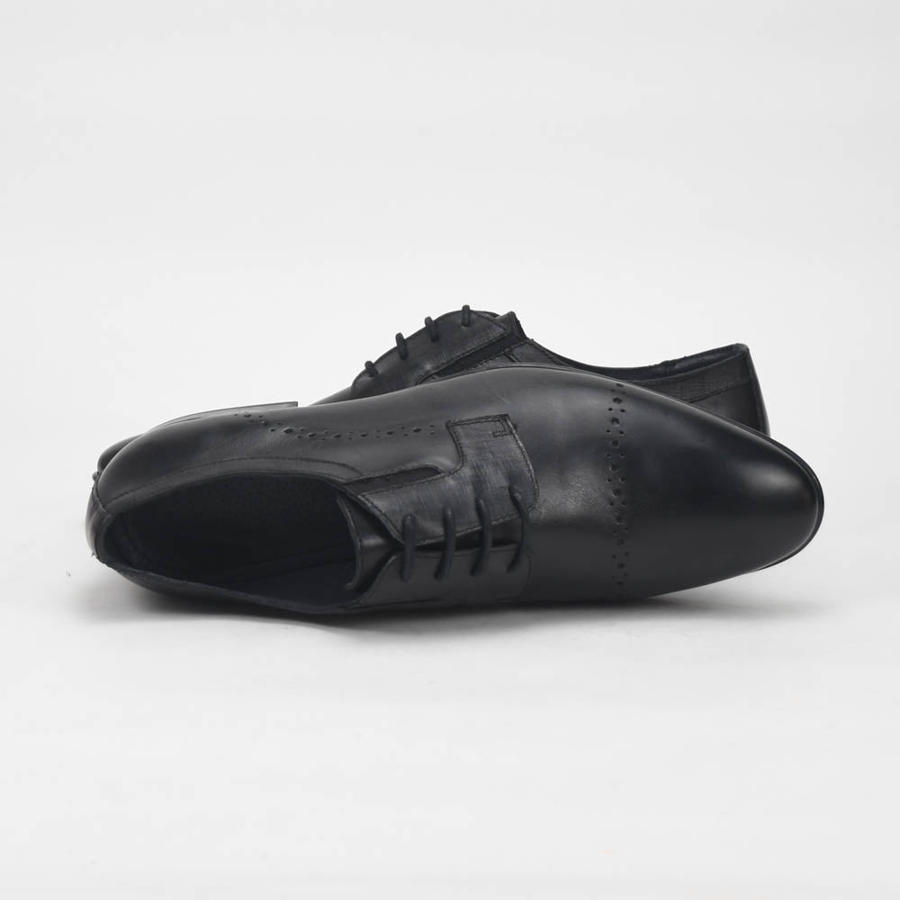 André Chaussures de Ville Élégantes en Cuir Noir Homme