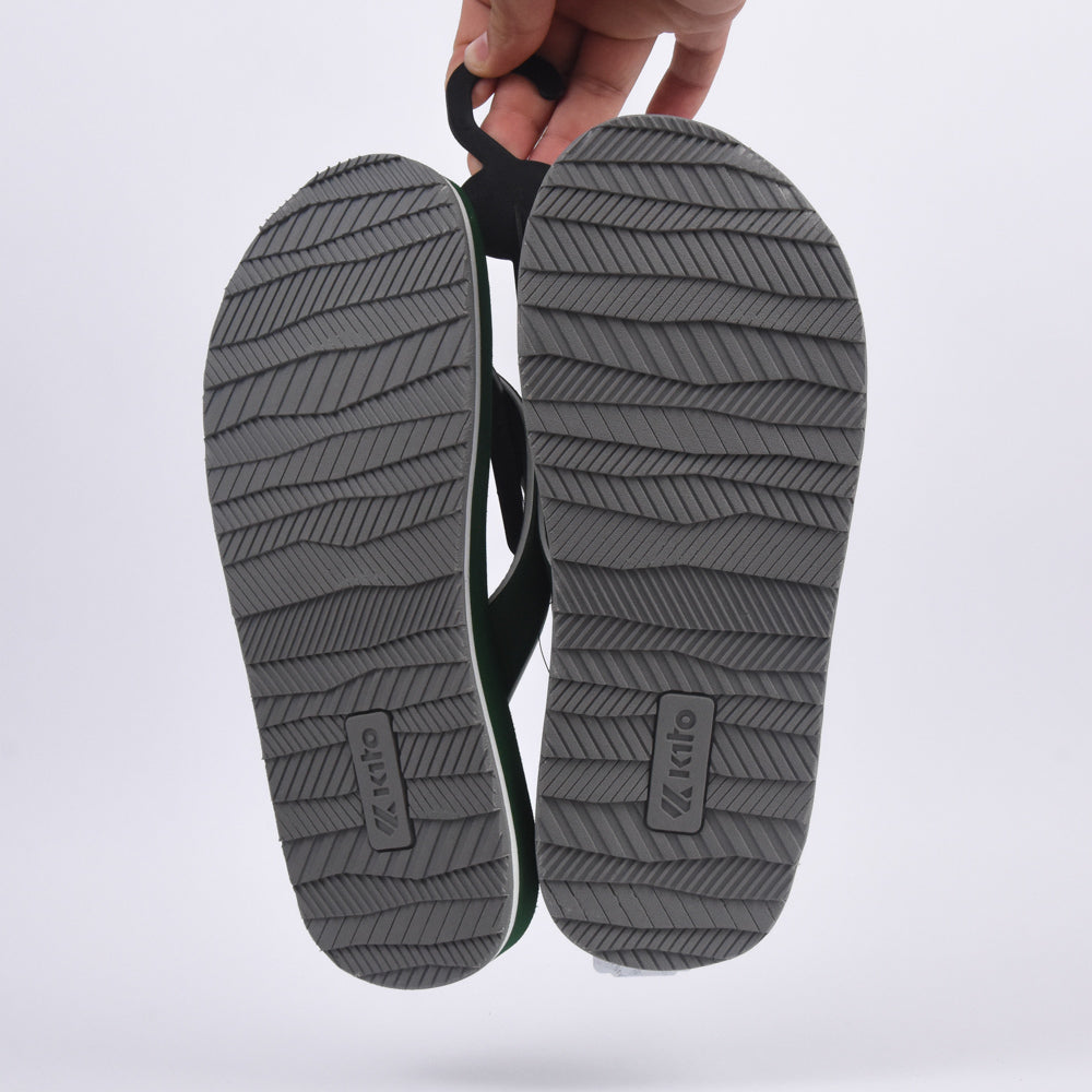 Kito Tongs Confortables Vertes Homme