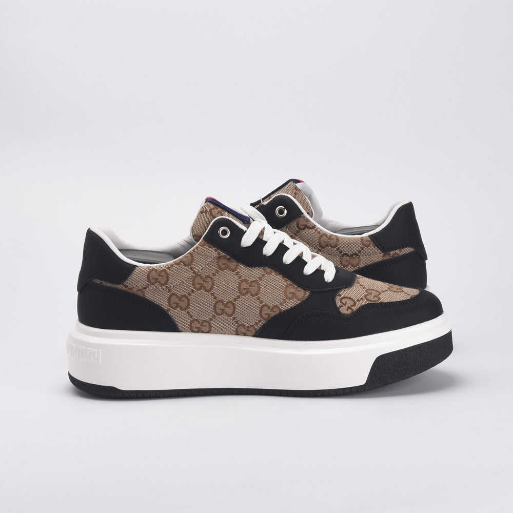 Kimland Baskets Plateforme Motif Monogramme Femme