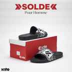 Kimland Claquettes Motif Graphique Confortables Homme