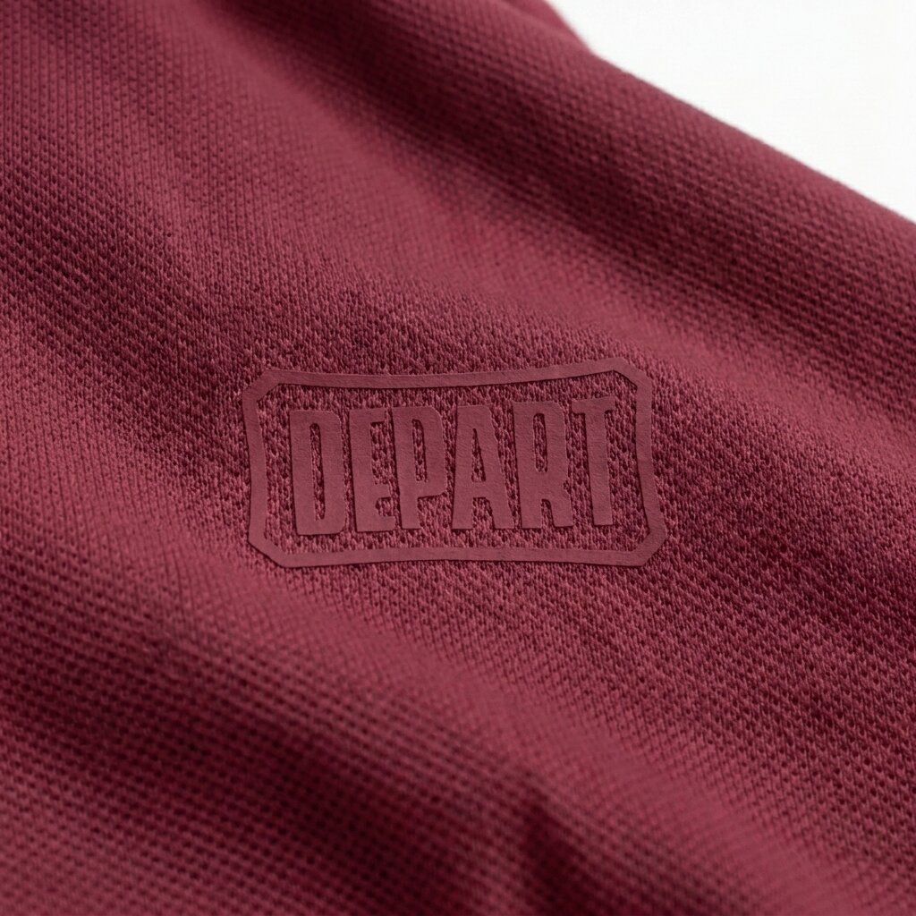 Kimland Polo Homme Bordeaux Élégant