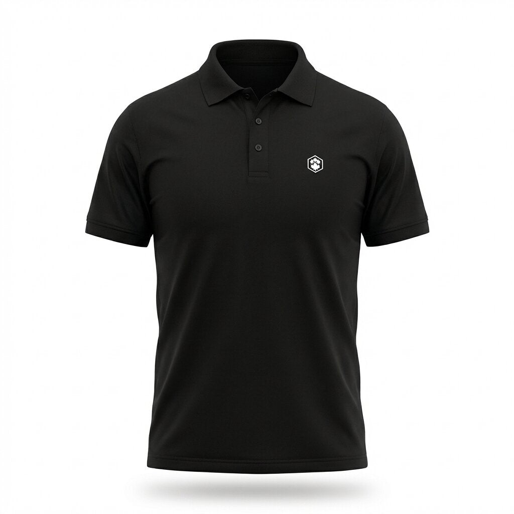 Polo Lumberjack Noir Classique Homme
