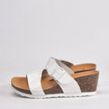 BIRK CUIR BLANC GRAIN﻿ 3