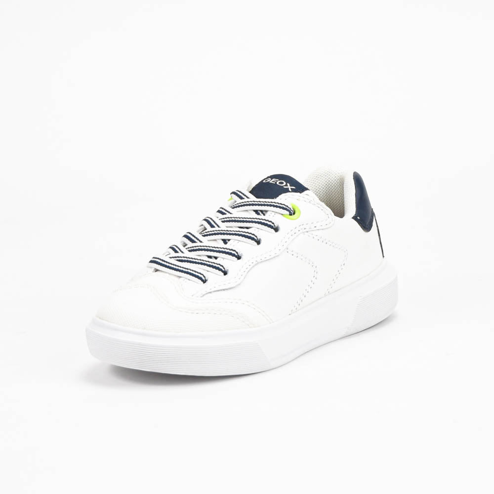 Geox Baskets Respirantes Enfant Blanc et Bleu