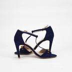 André Escarpins à Talons Bleu Femme