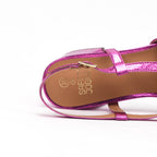 Safety Jogger Sandales à Talons Métallisées Femme