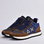SUN68 Baskets Ally Solid en Daim et Textile Homme