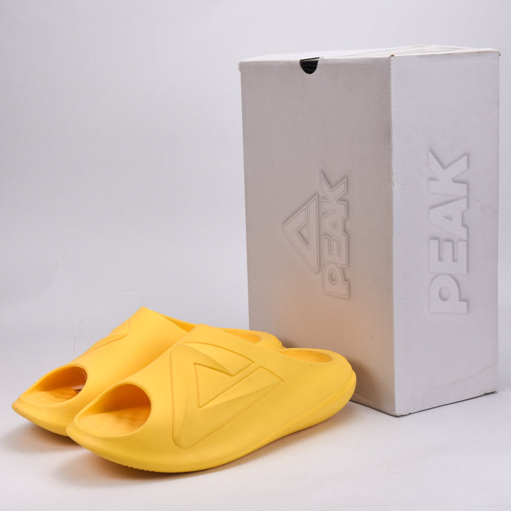 CLAQUETTE PEAK SLIPPERS CHUBBY MUSTARD YELLOW ﻿ 1
