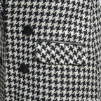 Veste Blazer Femme Motif Pied-de-Poule Élégante