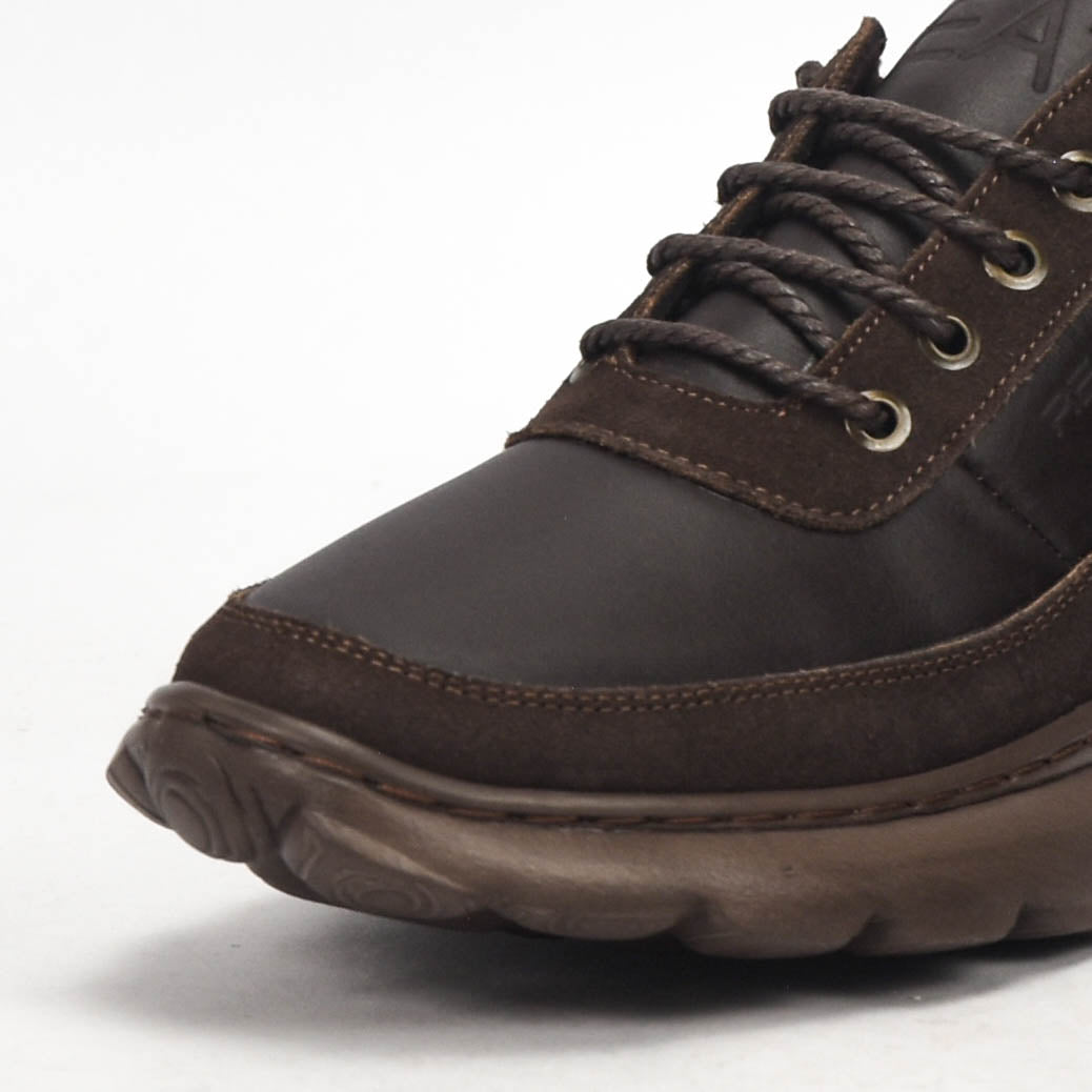 Real Shoes Baskets Marron Confortables Homme