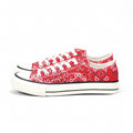 André Baskets Basses Imprimé Bandana Rouge Femme