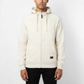Sweat à Capuche Zippé Milano Blanc Cassé Homme