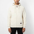 Sweat à Capuche Zippé Milano Blanc Cassé Homme