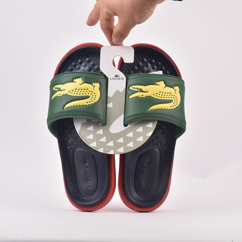 Lacoste Claquettes Croco Dualiste Confortables Homme