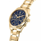 Maserati Montre Chronographe Cadran Bleu Doré Homme