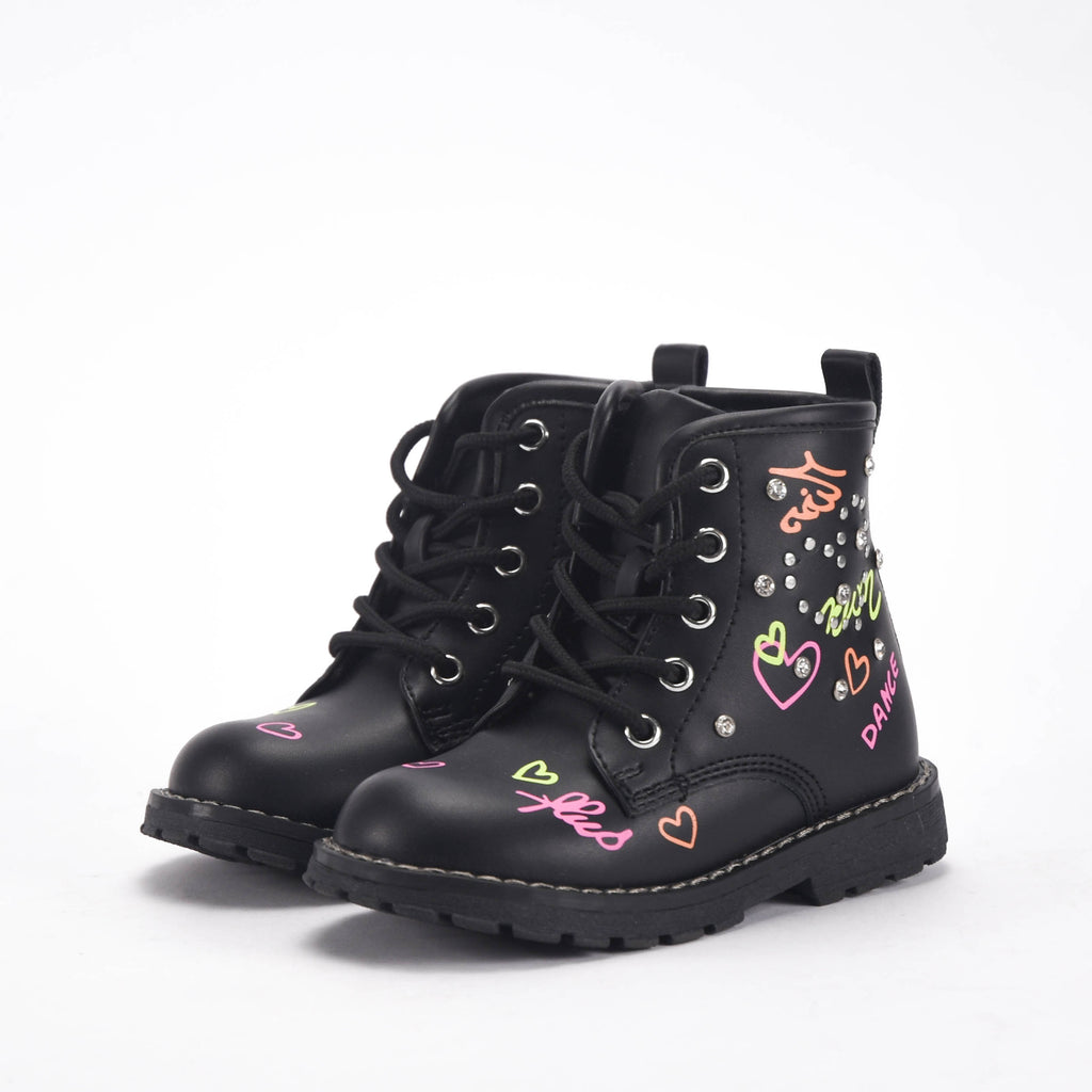 Chicco Bottines à Cœurs et Strass pour Fille