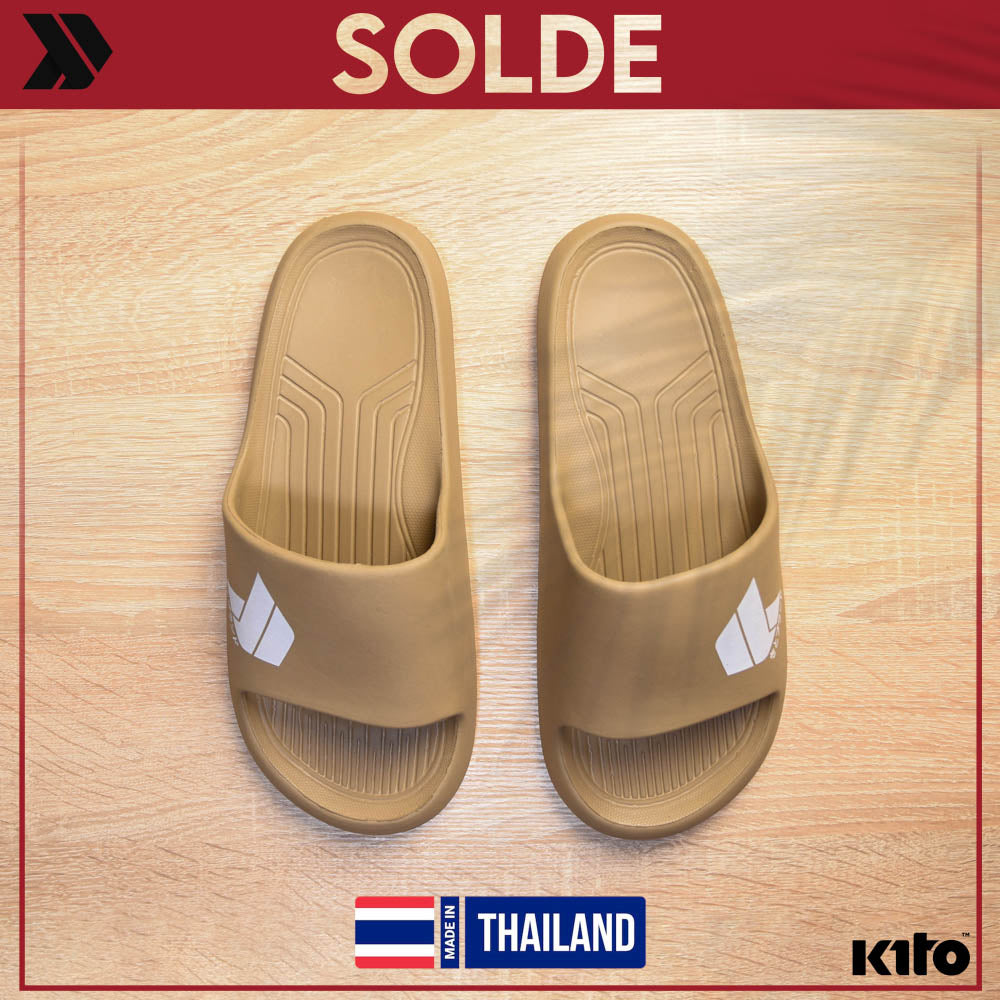 Kito Claquettes Confortables Beige Homme