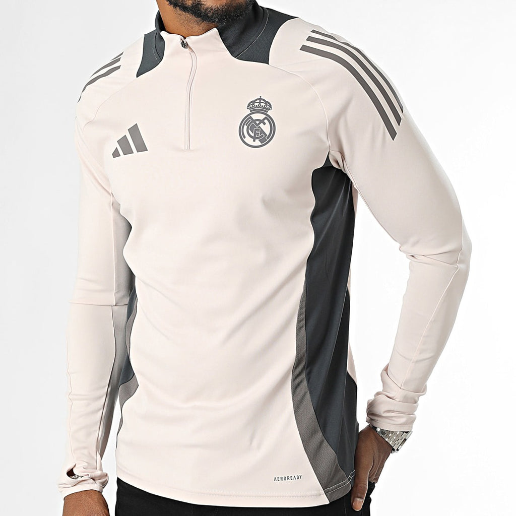 Adidas Haut Entraînement Real Madrid Homme Beige