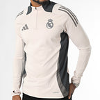 Adidas Haut Entraînement Real Madrid Homme Beige