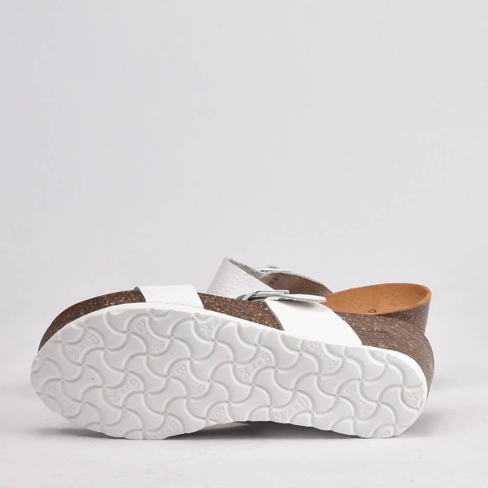 BIRK CUIR BLANC GRAIN﻿ 4