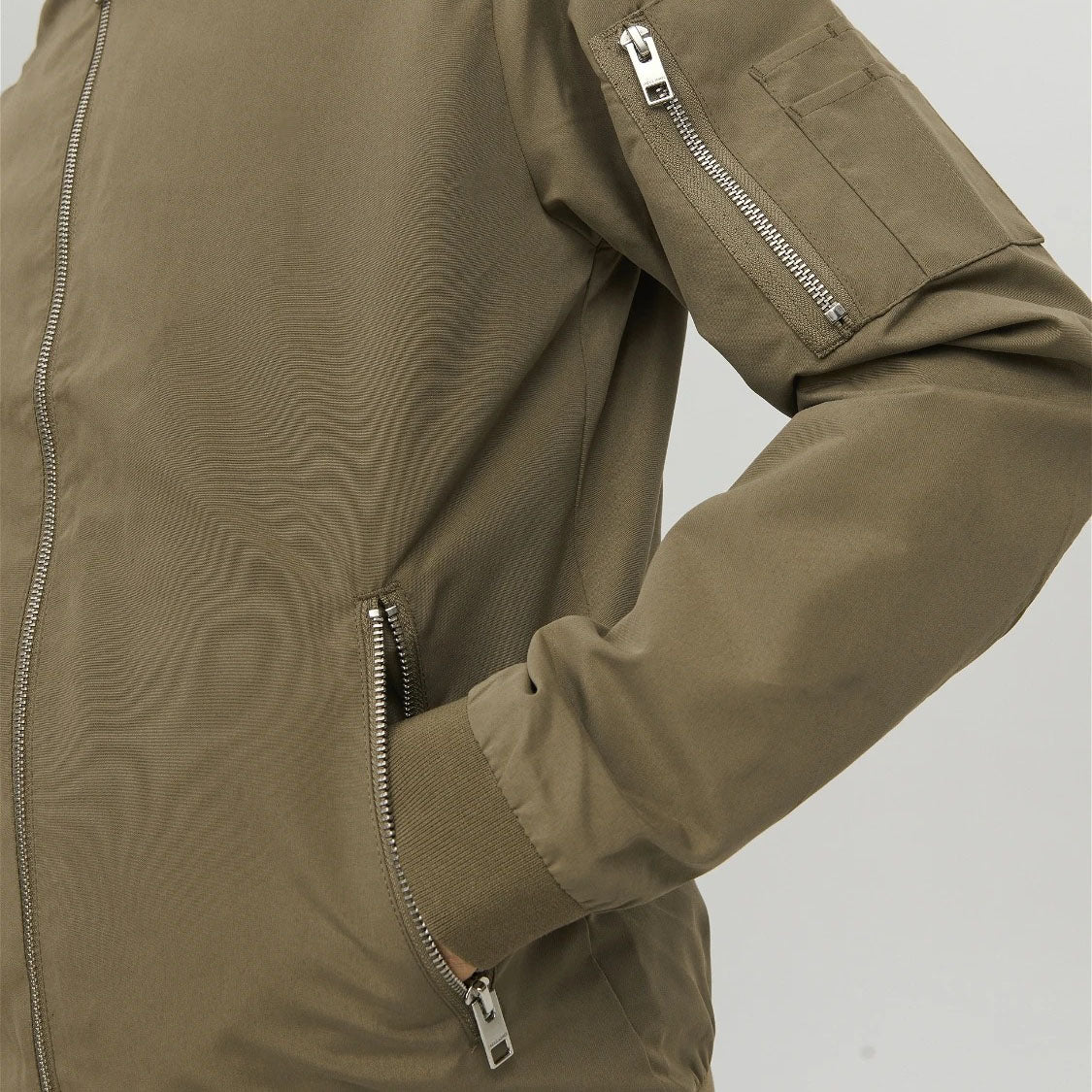 Jack & Jones Veste Bomber Jomer Khaki Homme