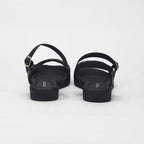 Piccadilly Sandales Confortables Matelassées Noir Femme
