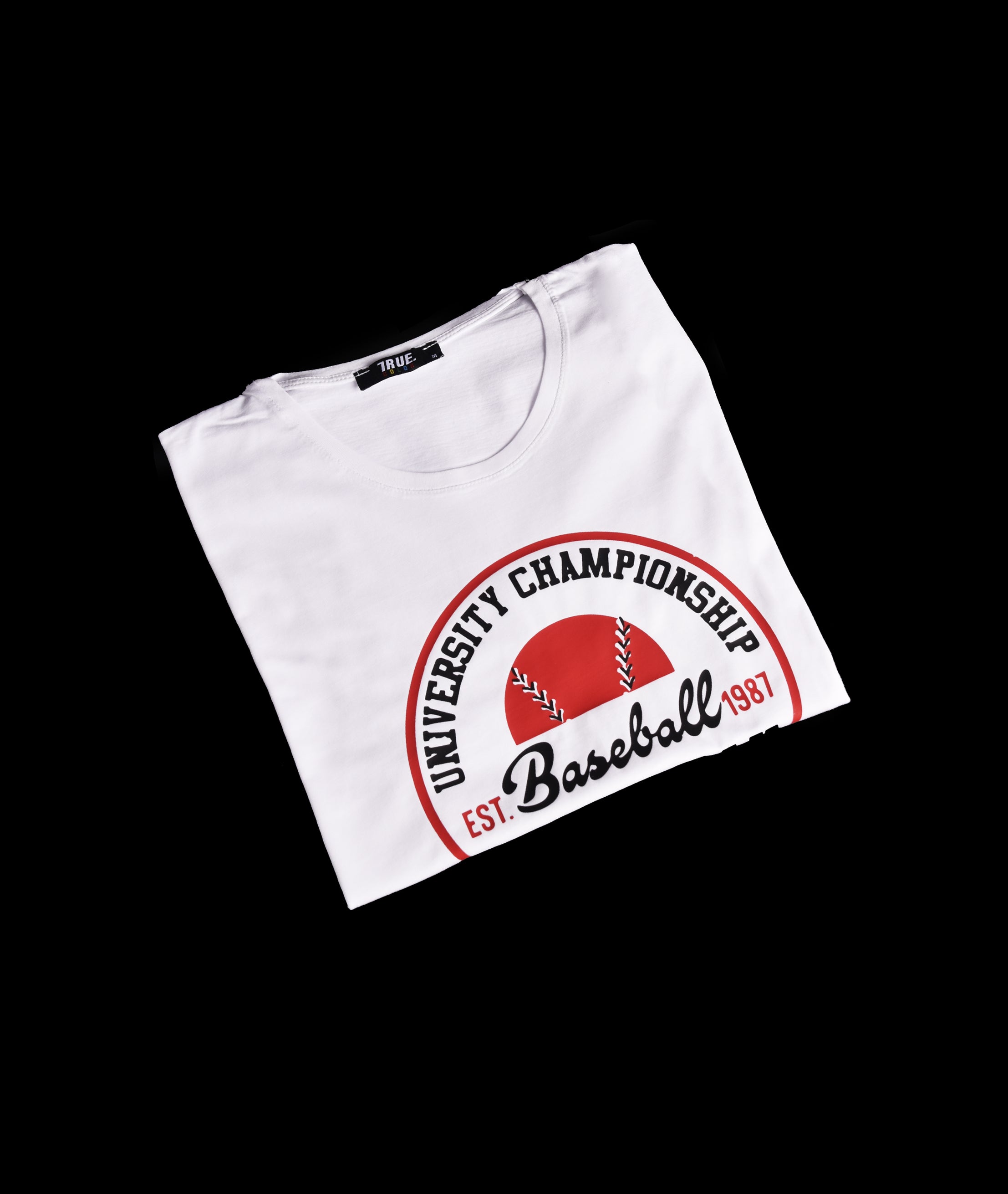 T-shirt BLANC BASSEBALL