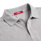 Kimland Polo Homme Gris Classique Élégant