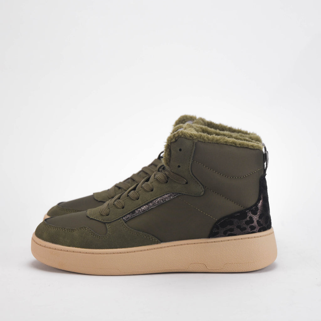 Safety Jogger Baskets Montantes Fourrées Kaki Femme