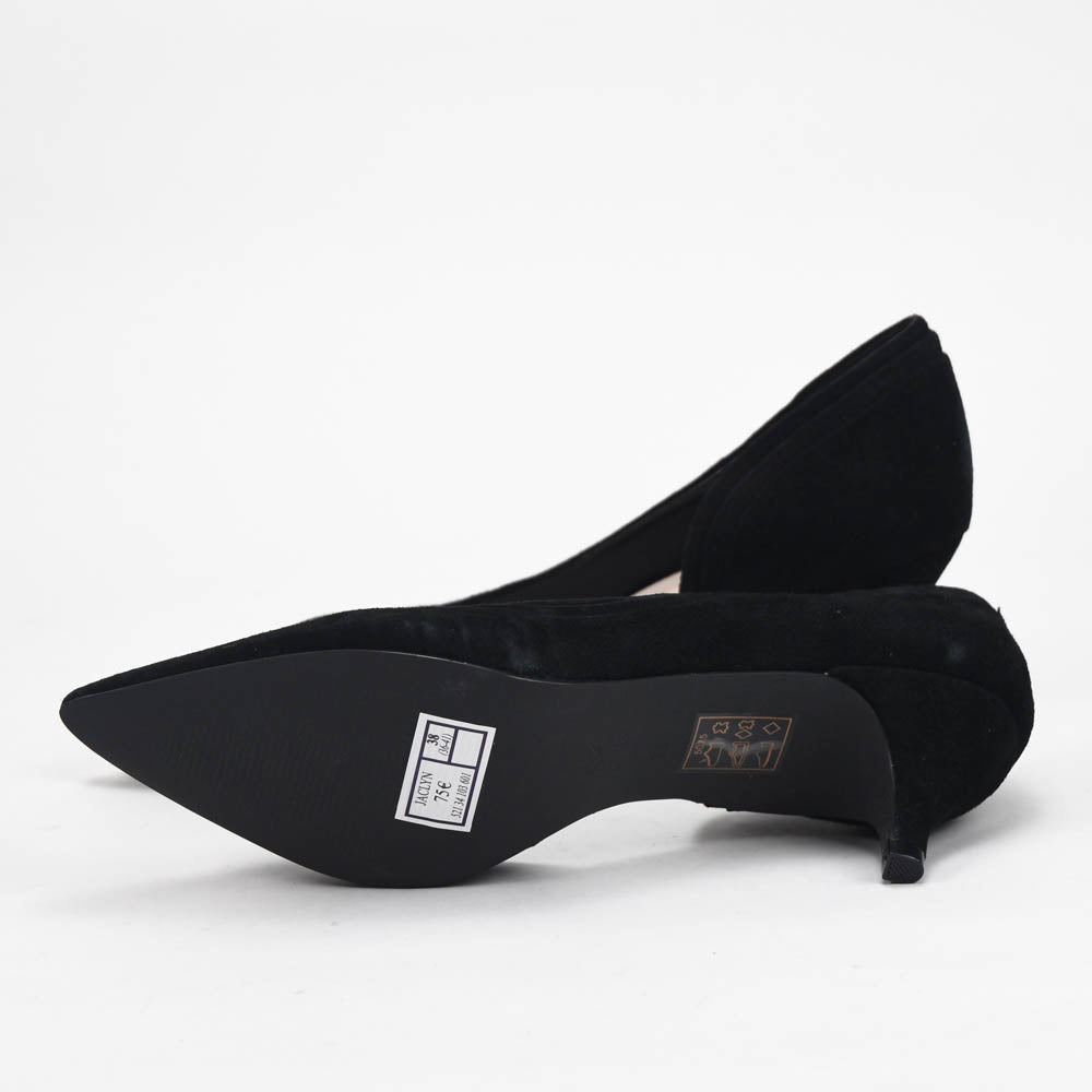 André Escarpins Noirs Élégants Talon Aiguille Femme
