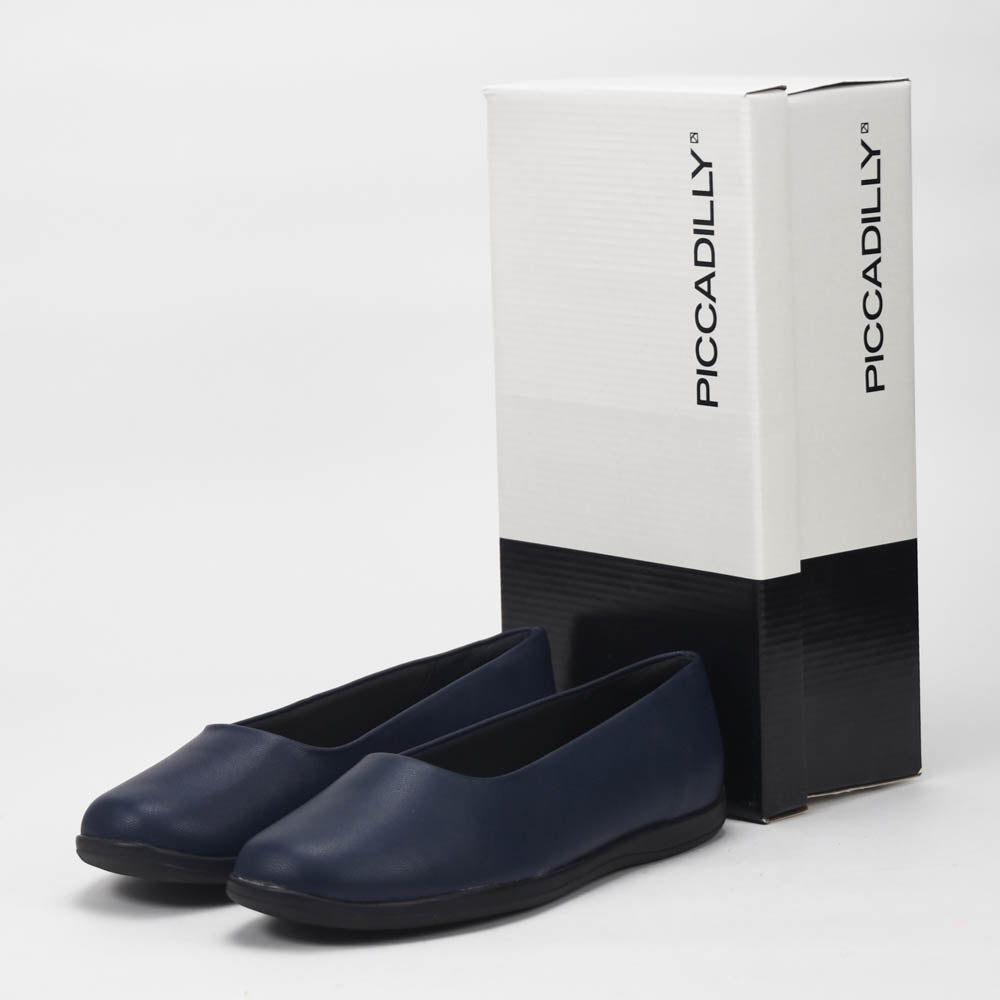 Piccadilly Ballerines Confortables Bleu Marine Femme