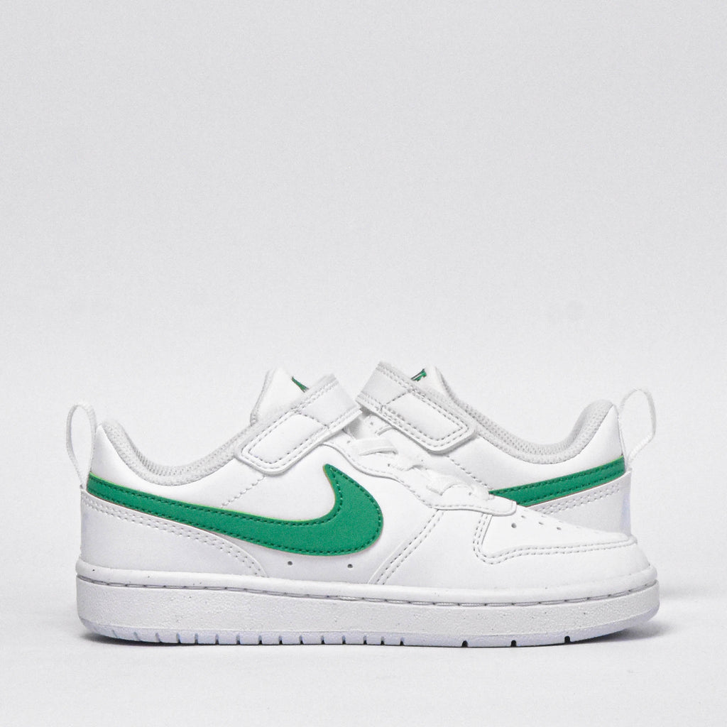 Nike Court Borough Baskets Enfant Confortables Blanc et Vert