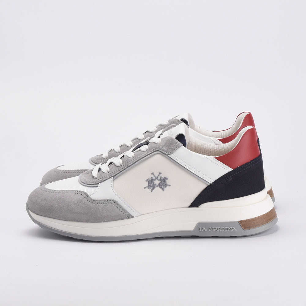 La Martina Sneakers Cuir et Daim Multicolore Homme