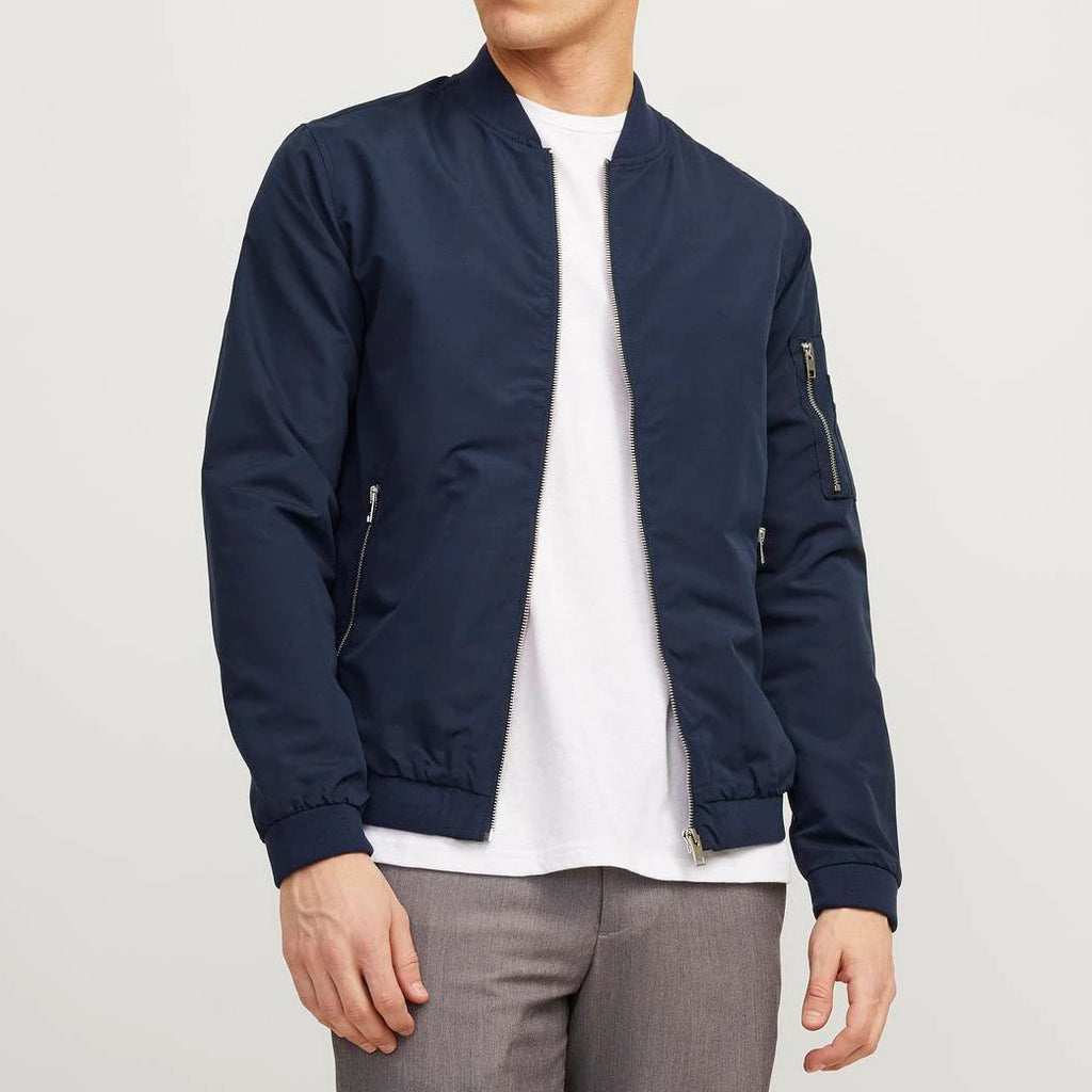 Jack & Jones Blouson Bomber Jomer Bleu Nuit Homme