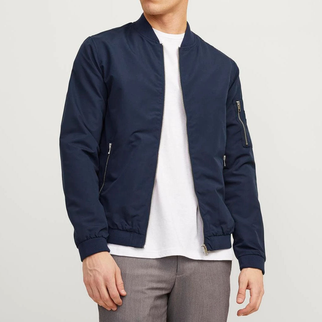 Jack & Jones Blouson Bomber Jomer Bleu Nuit Homme