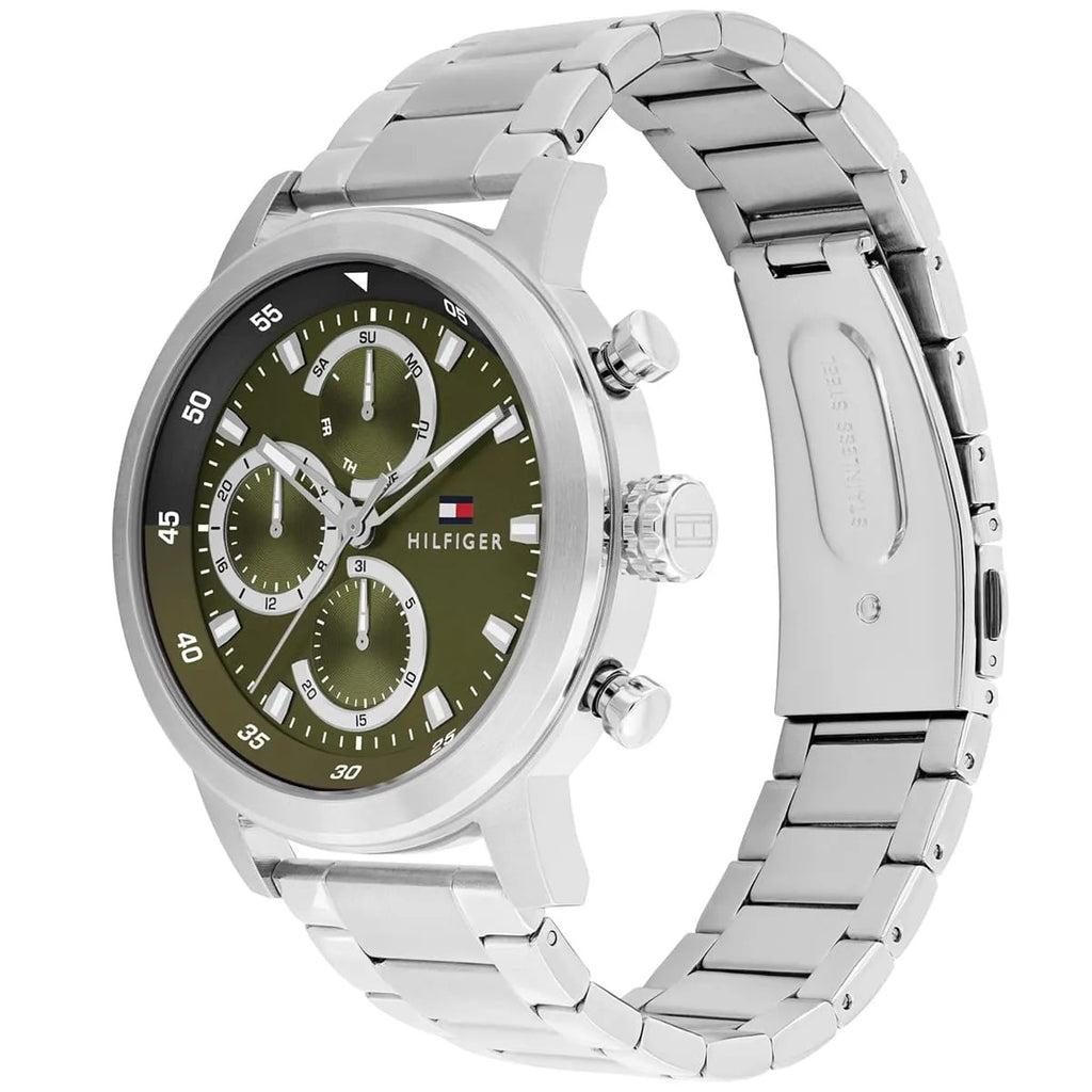 Montre Tommy Hilfiger Rocky Cadran Vert Acier Inoxydable Homme
