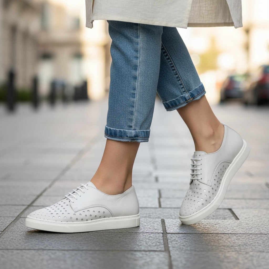 Kimland Derbies Perforées Élégantes Femme