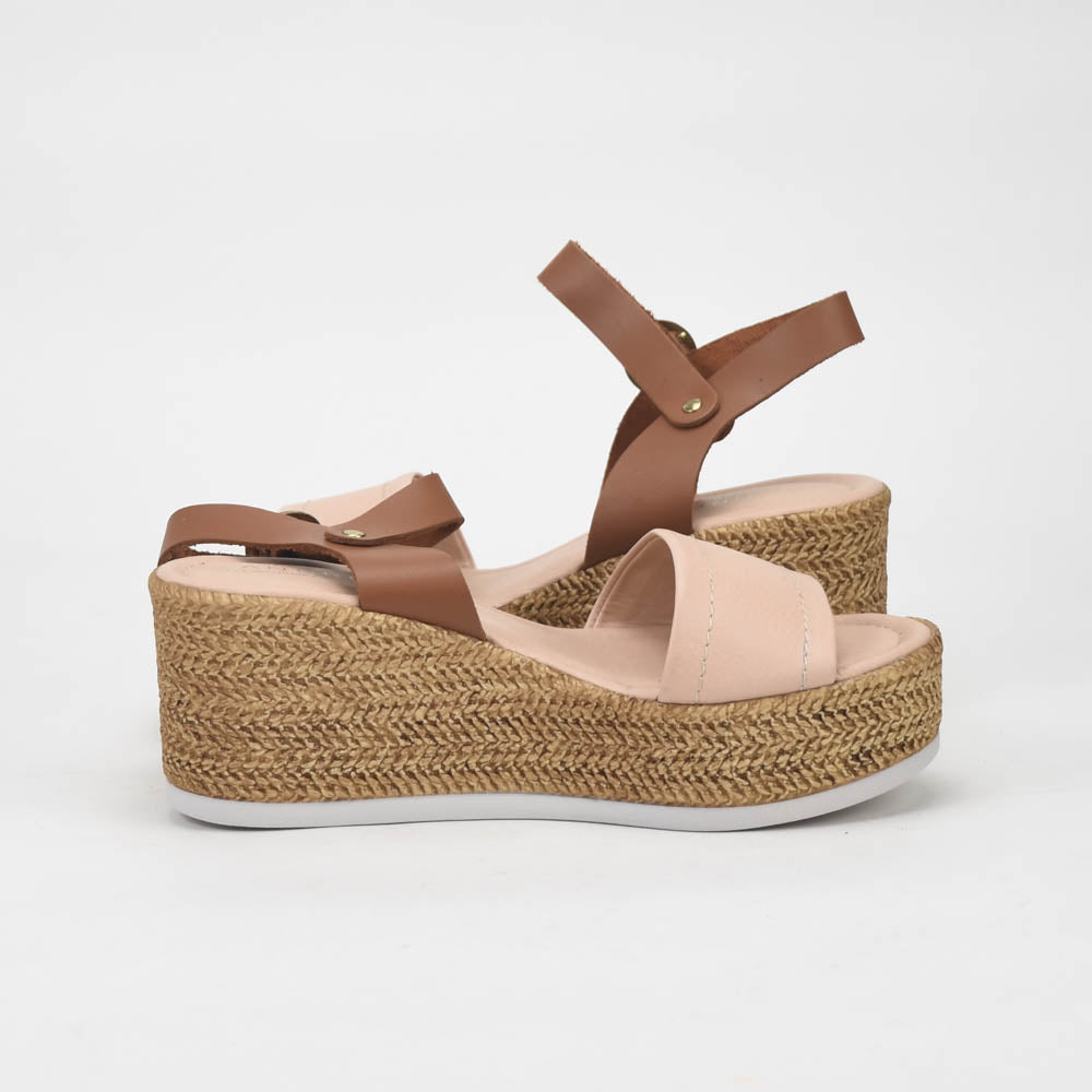 André Sandales Compensées Style Espadrille Femme