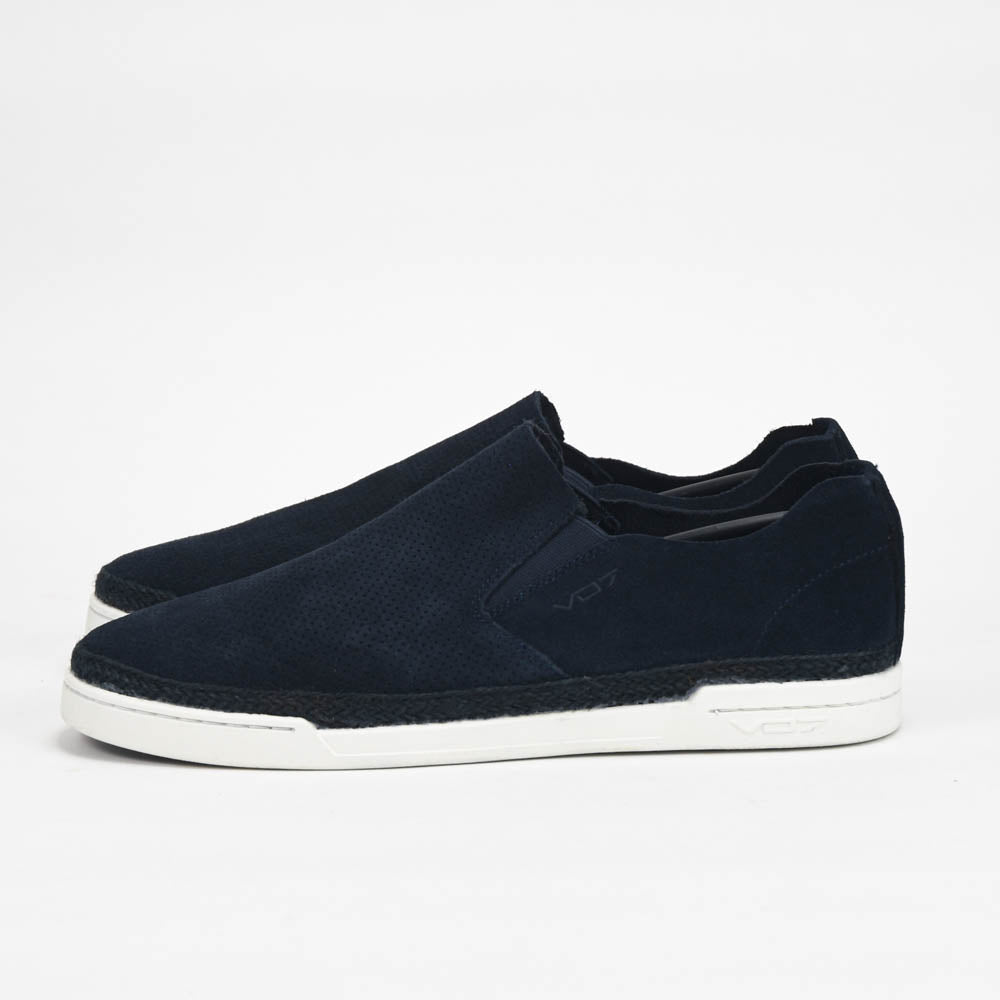 VO7 Slip-on Sneakers Daim Bleu Marine Homme