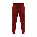 DEPART Pantalon Jogging Cargo Slim Bordeaux Homme