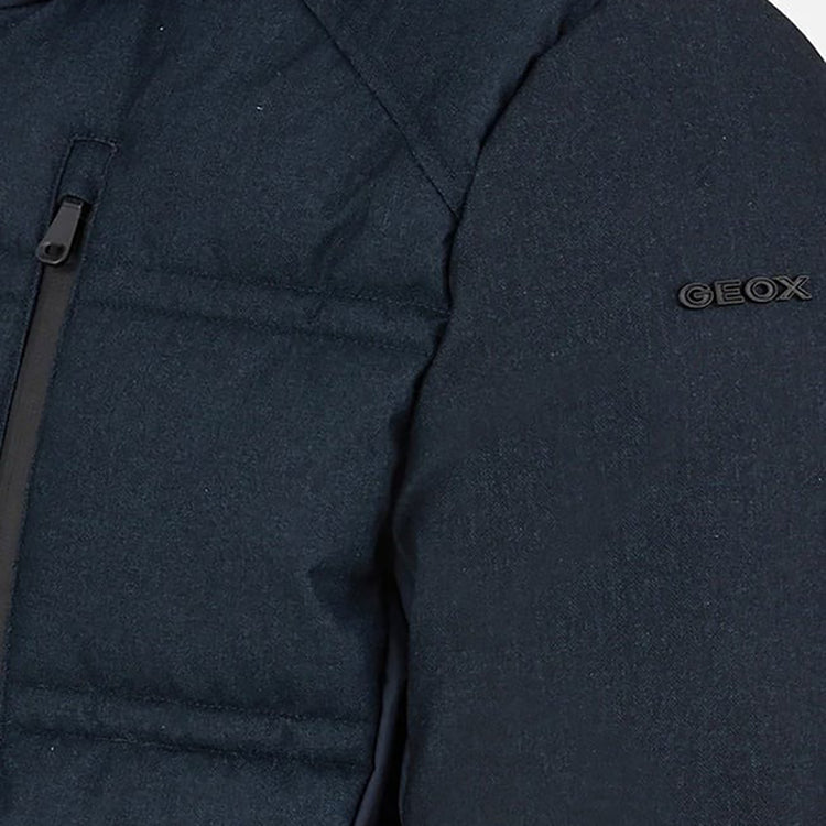 Geox Doudoune Chaude et Respirante Bleu Marine Homme