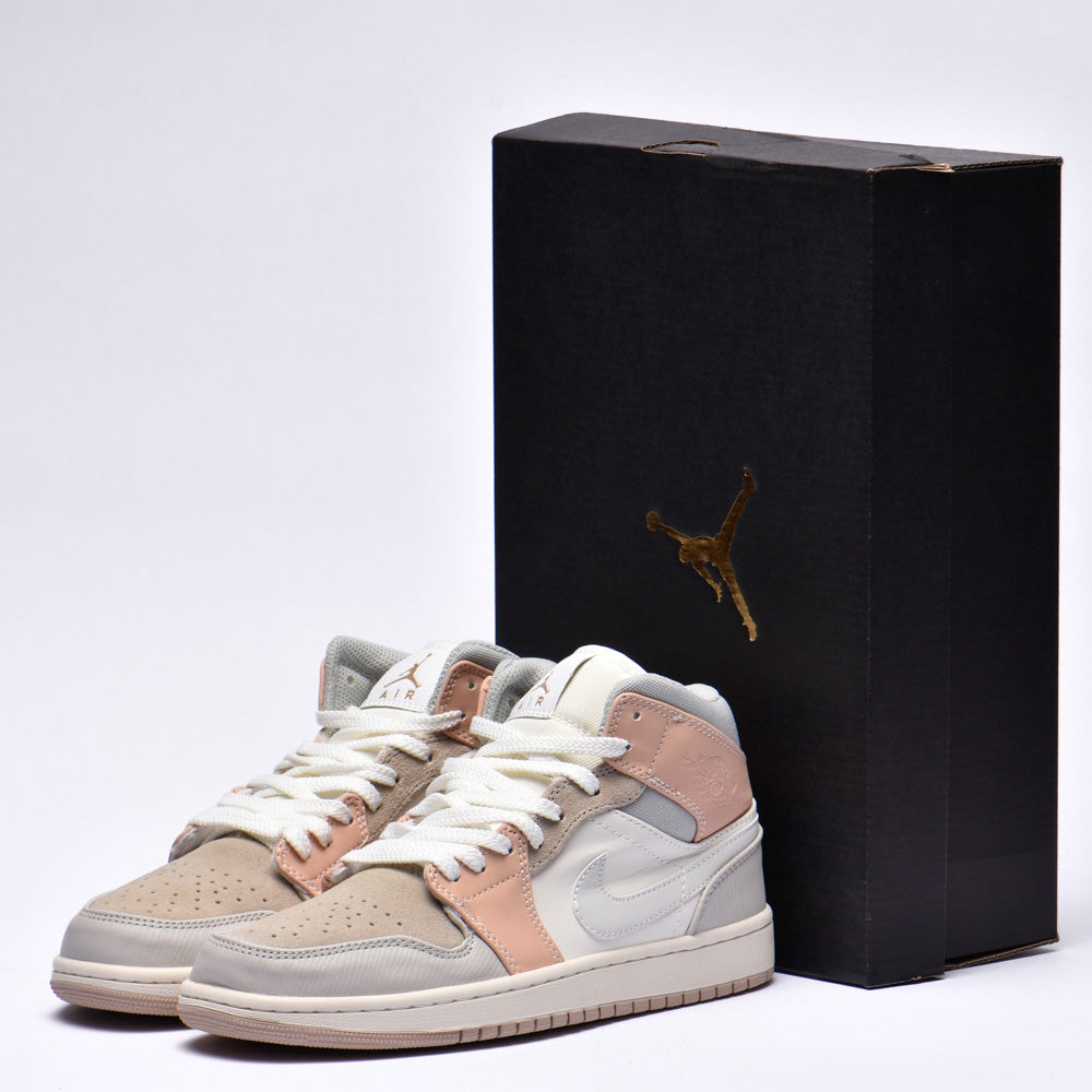Nike Air Jordan 1 Mid Baskets Style Urbain Femme